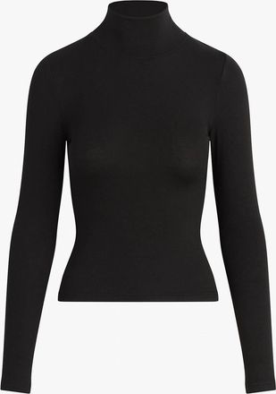 Favorite Daughter Womens The Ribbed Turtleneck Top In Black