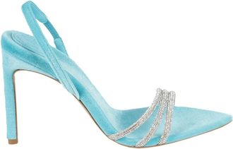 Bettina Vermillon High Heel Sandalen - Dames - Sandalen met hakken - Blauw - 36 EU - Leer - Schoenen