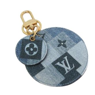 Louis Vuitton Pre-owned Accessories, female, Blue, Size: ONE SIZE Pre-owned Bag charm Keyring M69017
