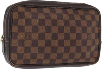 Louis Vuitton Pre-owned Clutches, female, Brown, Size: ONE SIZE Pre-owned Canvas Clutch