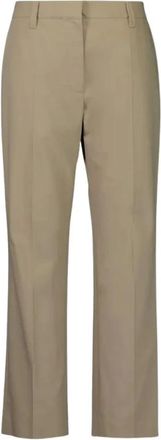 Brunello Cucinelli Broeken, Dames, Beige, M, Straight Broeken