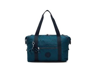 Kipling Art Medium Tote Bag Tote Handbags Dark Lobby Tile, Polyester