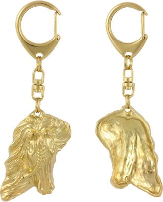 OEM Llavero Con Forma De Caballo Fris&oacute;n Dorado En Caja De Regalo, Decoraci&oacute;n Para Bolsos, Accesorio De Lujo De Art-dog