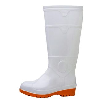 Generic Mens Knee High Rain Boots Men Waterproof Anti-Slip Labor Rain Shoes with PVC Outdoor Lightweight Durable Slip On Rubber Mud Boots for Agriculture and 