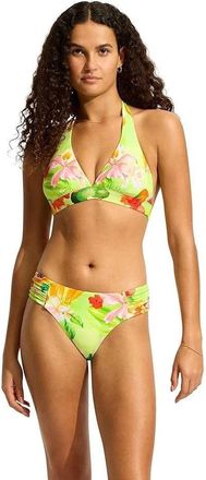 Seafolly Tropique Bikini Womens Aloe Gel Tropical Ruched Side Swimwear BUU485