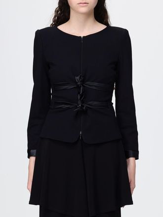 Emporio Armani Blazer in misto viscosa con nodi