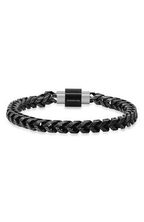 Steeltime Mens Oxidized Chain Bracelet at Nordstrom Rack