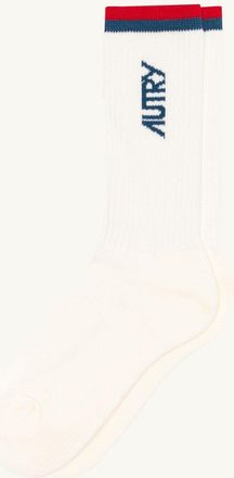 Autry JACQUARD STRIPED SOCKS WITH LOGO UNISEX