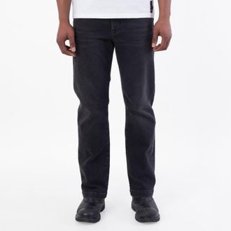 Fendi Black Straight-Cut Cotton Denim Jeans, Waist Size 30