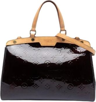 Louis Vuitton Pre-owned Brea MM - Dames - Vintage Handtas - Paars - ONE Size - Leer - Vintage