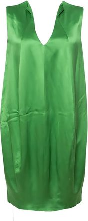 Alexander McQueen Abito in seta - Verde