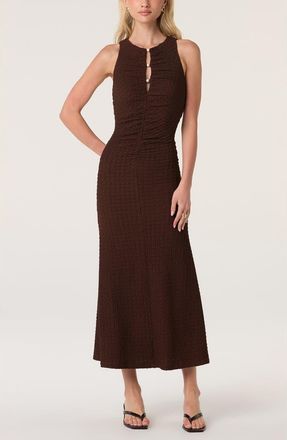 ASTR the Label Skyla Sleeveless Midi Dress in Brown at Nordstrom, Size X-Large