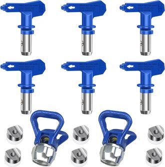 OEM Boquilla De Pistola Pulverizadora Tipo Pico De Pato, Azul, Juego De Boquillas 523/517/211/417/515/315