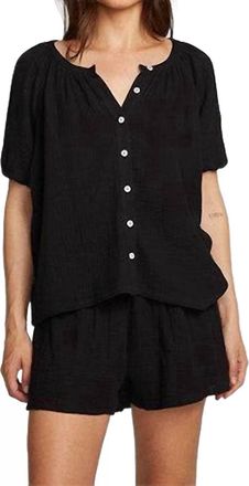 Chaser Brentwood Blouse In Licorice