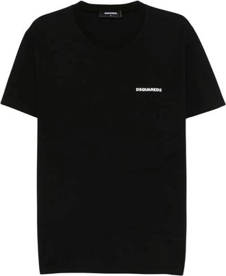 Dsquared2 Rubber Logo T-shirt - Heren - T-shirts - Zwart - S - Katoen - Tops