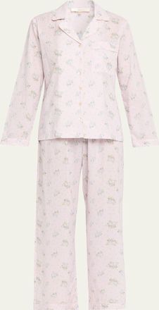 LoveShackFancy Sana Floral Cotton Pajama Set