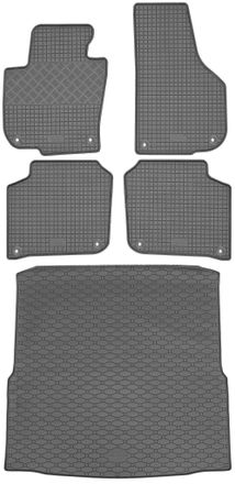 OEM Skoda Superb Ii Kombi De Noviembre De 2009 A Agosto De 2015. Juego De Alfombrillas De Goma Para Coche Y Alfombrilla Para Maletero