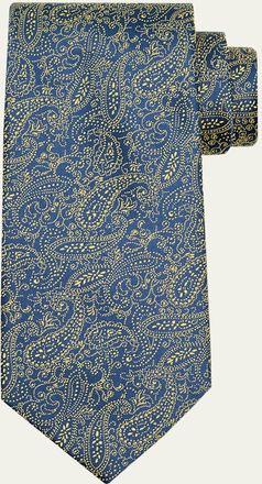 Charvet Mens Multi-Paisley Silk Tie