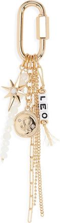 Chelsea28 Zodiac Bead Bag Charm in Leo- White Multi- Gold at Nordstrom