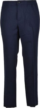 Tommy Hilfiger Broeken, Heren, Blauw, W30, Katoen, Relaxed Tapered Fit Katoenen Broek