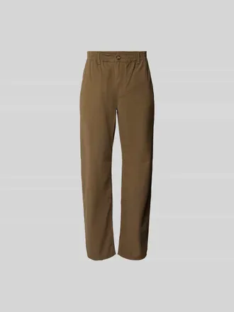 For&eacute;t Stoffhose aus reiner Baumwolle in Mittelbraun, Gr&ouml;&szlig;e XL