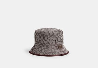Coach Signature Jacquard Bucket Hat