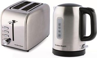 Hamilton Beach Kettle & Toaster Set 1L Rise Collection