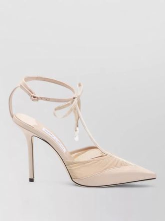 Jimmy Choo London satin mesh pumps