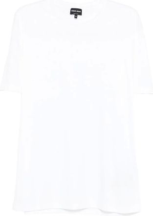 Giorgio Armani T-shirt girocollo in cotone - Bianco