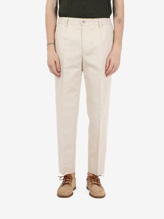 BRIGLIA 1949 Pantalone Portofino carrot fit beige