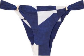 Lenny Niemeyer Tubos abstract-print knotted bikini bottoms - White