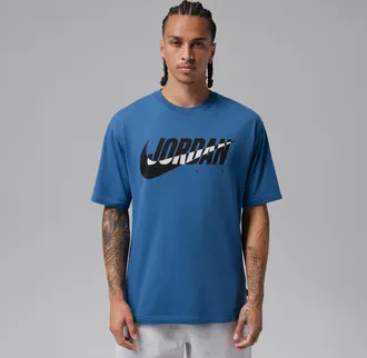Nike Jordan Mens Jordan Brooklyn Essentials T-Shirt in Blue | IU1840-485