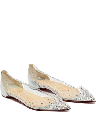 Christian Louboutin Ballerine Degrassita con decorazione - Bianco