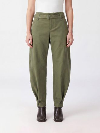 Semicouture High-Waisted Wide-Leg Stretch-Cotton Trousers