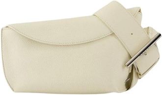 Alexander McQueen Cr&egrave;me leren schoudertas met schouderband - Dames - Schoudertassen - Beige - ONE Size - Leer - Tassen