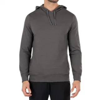 Travis Mathew Cloud Slub Hoodie In Gray Pinstripe