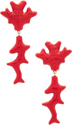 Julietta Womens Coral Earrings In Red