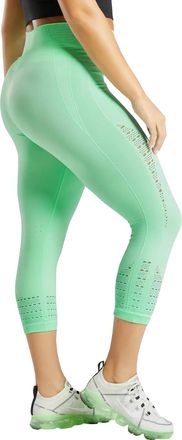 Gymshark Energy Seamless Womens Cropped Training Tights - S Green