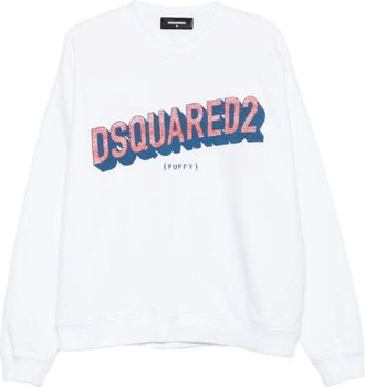 Dsquared2 Trendy Sweaters Collectie - Heren - Sweatshirts - Wit - L - Hoodies & sweatvesten