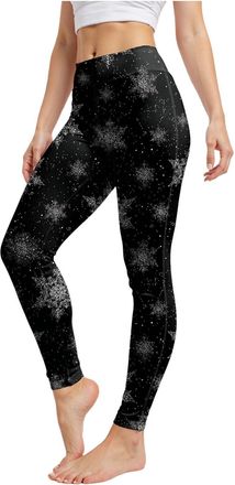 Generic Christmas Leggings for Women UK High Waisted Print Tights Winter Thermal Leggings Christmas Costume Cosplay Workout Trousers Running Tights Yoga Pants