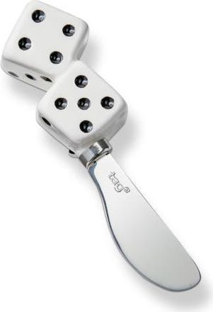 Tag Everyday Dice Spreader Serving Utensil White Multi Dolomite Stainless Steel 1.53x1.53x5.25 in at Nordstrom