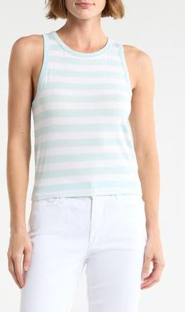 Splendid Lulu Stripe Tank in Mint Green/White at Nordstrom Rack, Size X-Small