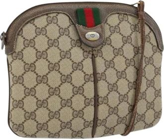 Gucci Pre-owned Cross Body Bags, female, Beige, Size: ONE SIZE Pre-owned Plastic Cross Body Bag