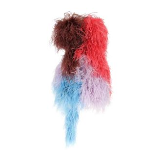 The Attico Dames, Jurken, Veelkleurig, Maat: XS Leer