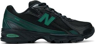 New Balance Unisex 740 in Nero/Verde, Sintetica, Taglia 40.5