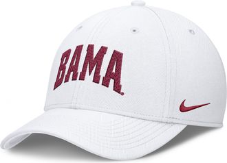 Nike Alabama Classic Swooshflex Nike Mens Dri-FIT College Hat in White | NC0310AABN-KLK