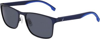 Nautica N103SP Polarized 420 Mens Sunglasses Blue Size 55