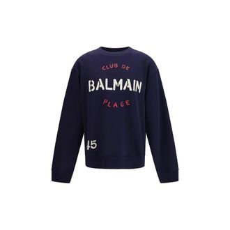 Balmain Blauw Katoenen Sweatshirt
