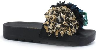 Colors Of California Slider - Dames - Sandalen - Zwart - 36 EU - Leer - Schoenen