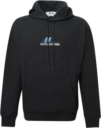 Msgm Msgm Sweaters Black - Heren - Hoodies - Zwart - S - Katoen - Hoodies & sweatvesten